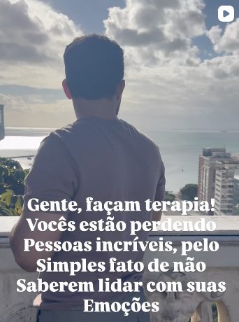Publicação do Instagram: conteúdo em vídeo sobre a importância de fazer terapia