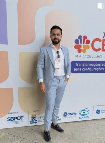 Publicação do Instagram: Douglas Alcântara em congresso acadêmico de psicologia organizacional